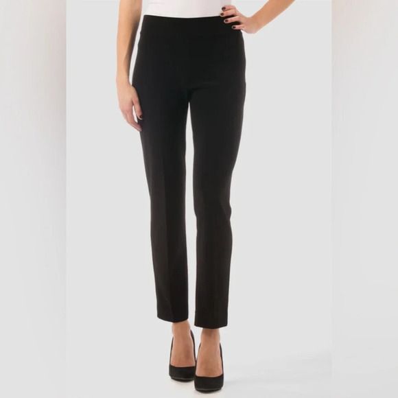 Joseph Ribkoff • Solid Black Stretchy Trouser Pants - Picture 2 of 9